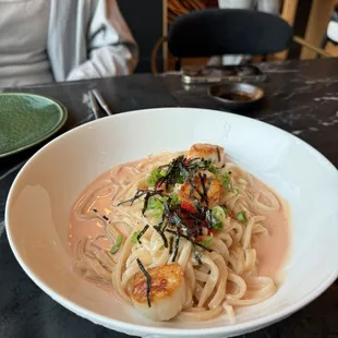 Scallop Mentaiko Udon