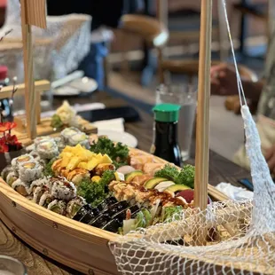 Beautiful Sushi Boat Decoration!