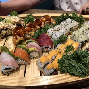 Sushi platter A $59- so good!