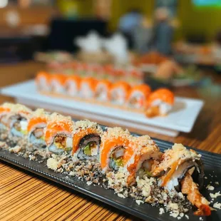 sushi and sashimi, sushi, sashimi, food