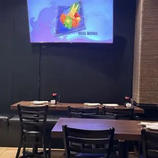 interior, sushi and sashimi