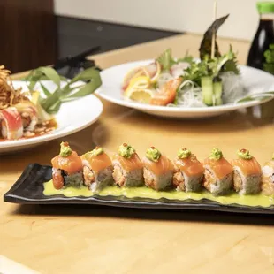 sashimi, sushi, food, sushi and sashimi