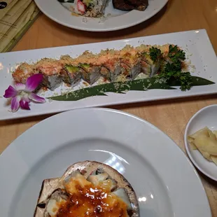 Las Vegas! Come and try our many menu options, such as our BBQ Roll, Aviators Roll, and Flaming Fiesta Roll.