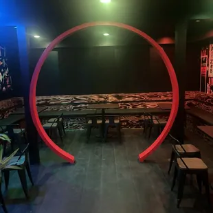 Back area