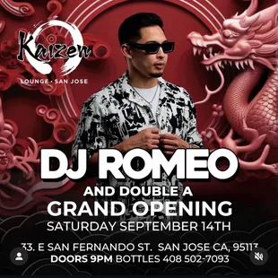 Grand opening flyer