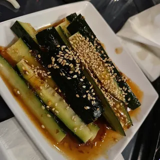 Spicy Pickled Cucumbers