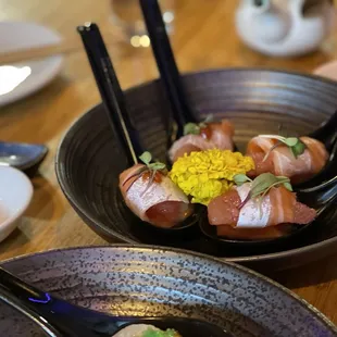 Salmon Belly with Grapefruit Plate