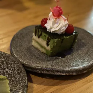 Green tea tiramisu