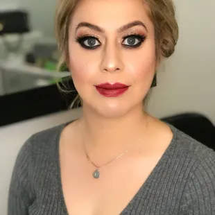 Our gorgeous client got ready for her daughter&apos;s birthday contact us for booking inquires and availability at 916-230-7747