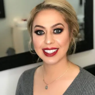 Our gorgeous client got ready for her daughter&apos;s birthday contact us for booking inquires and availability at 916-230-7747
