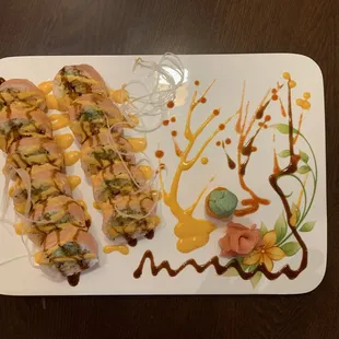 special roll call ( Lobster Tempura roll)