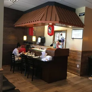 the dining area