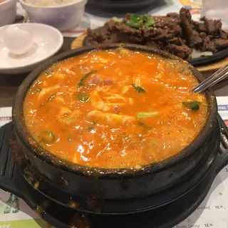 Ham & Cheese Tofu Soup*