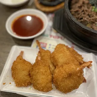 a variety of food items