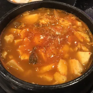 Kimchi and Beef Tofu Soup