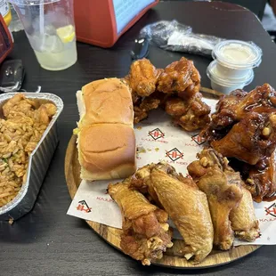 15 piece combo with side of fried rice.
