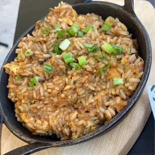 Crab cake fried rice