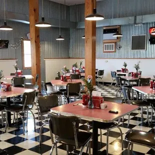 Inside dining area