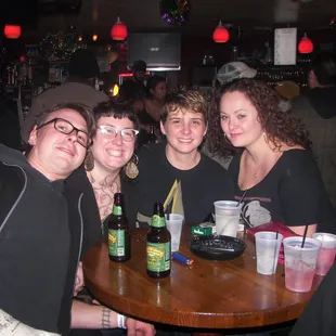 a group of people posing for a picture