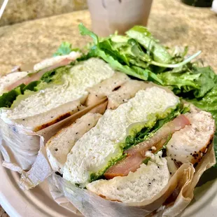 Egg White Pesto Sandwich