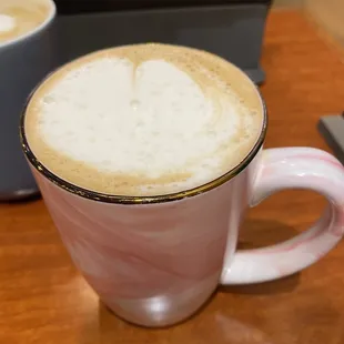 Thai coffee with oat milk