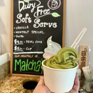 Matcha soft serve