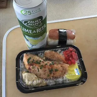 a meal in a plastic container