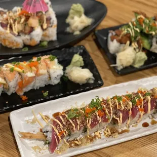 E23. Sunny Salmon Roll E17. Pudding Roll E16. Sex on The Mountain Roll E30. DBZ Roll