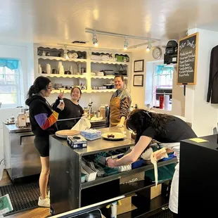 The ladies of chocolate house. Smile