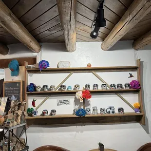 Original mugs and seating.