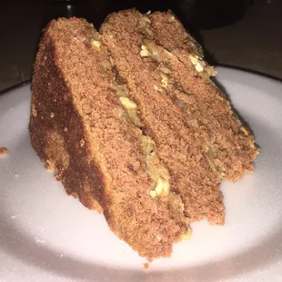 a piece of cake on a plate