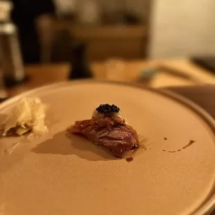 a plate of food on a table