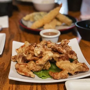 Chicken karaage, Tempura mix @lesminaddio