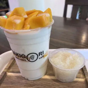 Organic mango, side of sticky rice Bingsu- heaven!