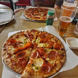 Green Chile Pepperoni Pizza