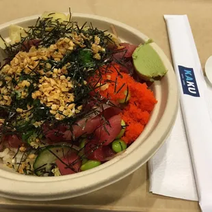 アヒツナポケ丼