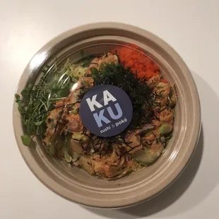 Eco friendly bowls!  What sucks is that the rice gets stuck to the sides but at least Mother Nature is happy.