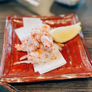 Amaebi head (fried)
