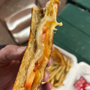 Cheese and tomato