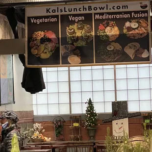 a variety of food items