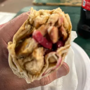 With pickled turnips