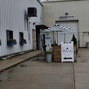 the outside of the building