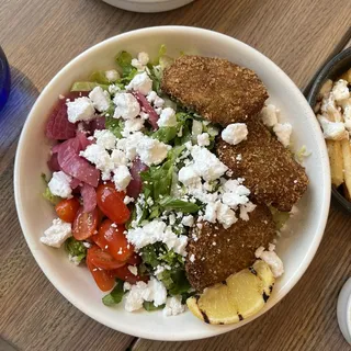 Zucchini Fritter Salad