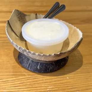 Coconut ice cream with jackfruit