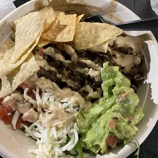 Protein bowl with carne asada