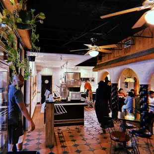 people in a restaurant