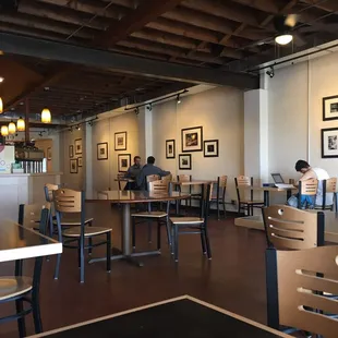 Space space space! With lots of outlet access for laptop juice.