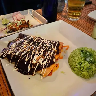 Mole Enchiladas