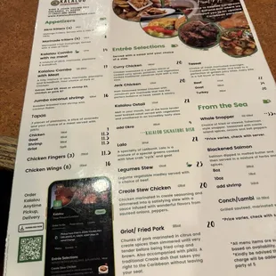 oysters and mussels, menu