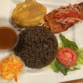Djondjon (Black Trumpet Mushroom) Rice